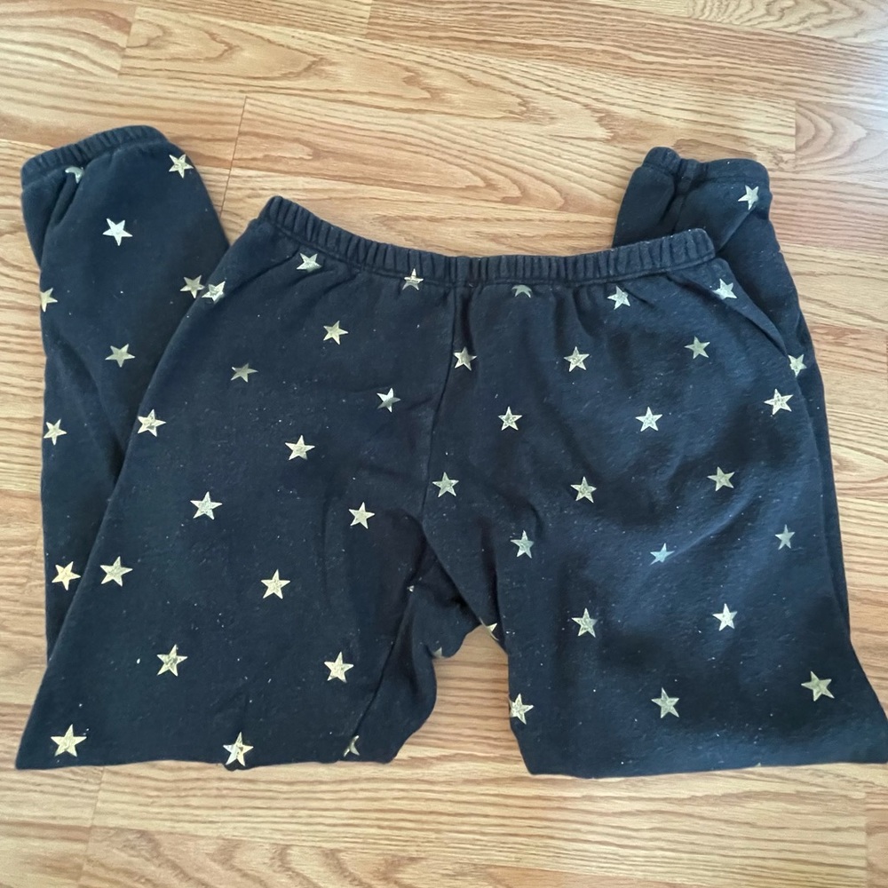 Wildfox black and gold sweatpants
